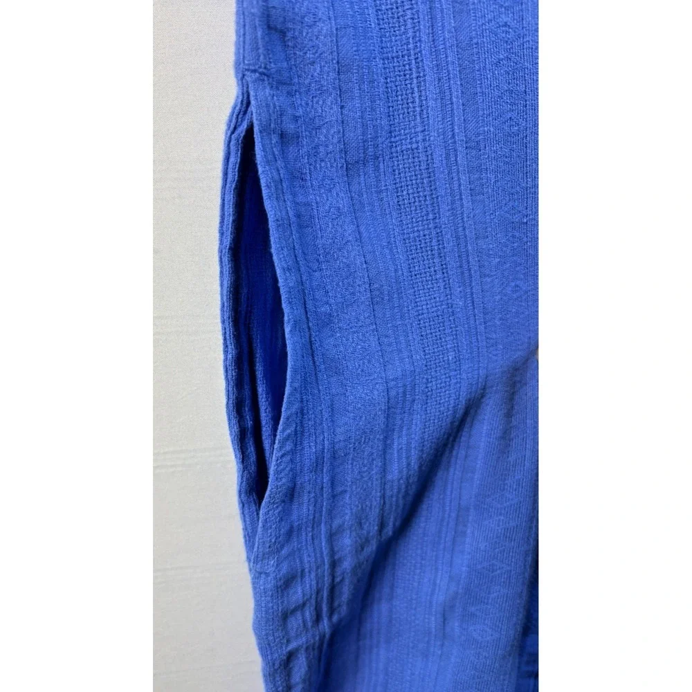 Tommy Bahama Womens Mykonos Cotton Gauze Cover‎ Up Blue sleeveless XXS